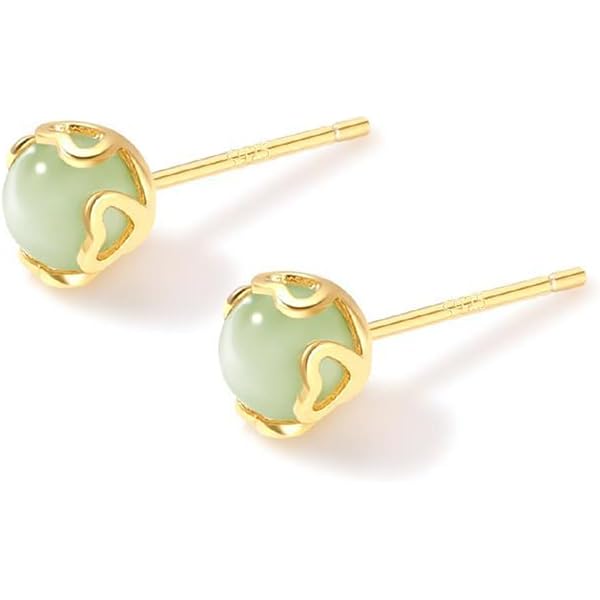 Amazon | K14GF シトリン ピアス イヤリング ダイヤカット ダブル
